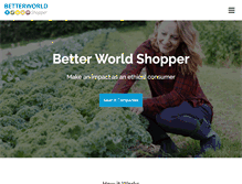 Tablet Screenshot of betterworldshopper.org